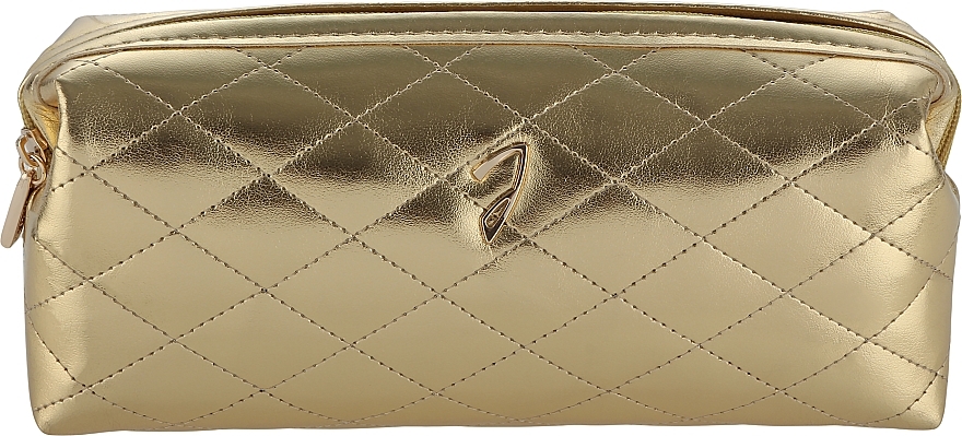 Kosmetyczka pikowana, złota - Janeke Golden Quilted Pouch — Zdjęcie N1