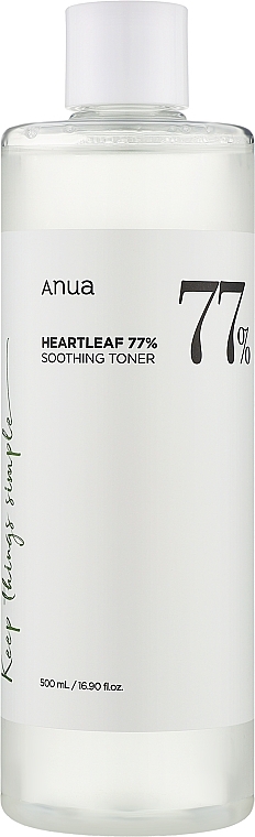 Kojący tonik do twarzy - Anua Heartleaf 77% Soothing Toner — Zdjęcie N3