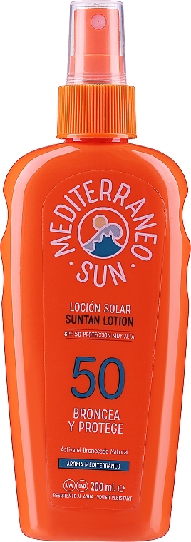 Krem do opalania SPF 50 - Mediterraneo Sun Coconut Sunscreen Dark Tanning SPF50 — Zdjęcie N1