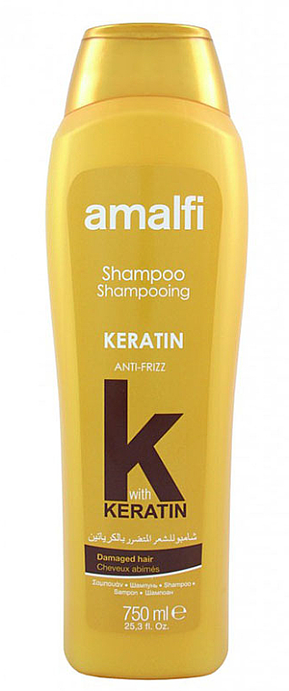 Szampon z keratyną do włosów zniszczonych - Amalfi Keratin For Damaged Hair Shampoo — Zdjęcie N1