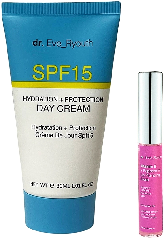 Zestaw - Dr. Eve_Ryouth SPF & Hydralip Care Set (cr/30 ml + lip/plumps/8 ml) — Zdjęcie N1