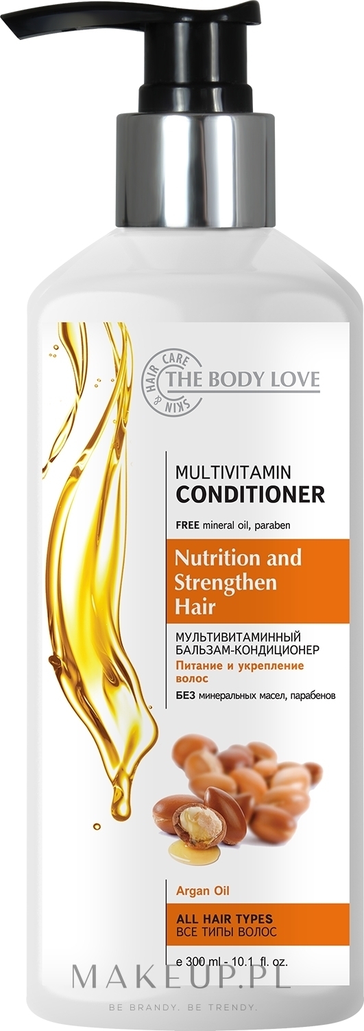 Multiwitaminowy balsam do włosów z olejem arganowym - The Body Love Multivitamin Conditioner — Zdjęcie 300 ml