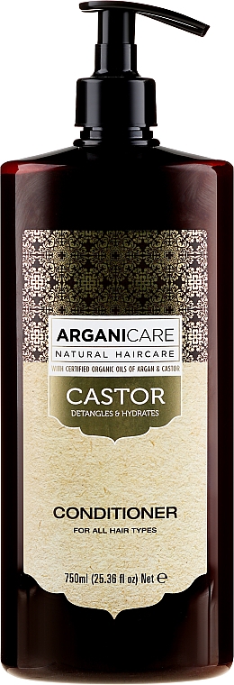 Odżywka z olejem rycynowym do włosów - Arganicare Castor Oil Conditioner — Zdjęcie N3
