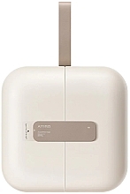 Przenośne lusterko LED z kosmetyczką, białe - Amiro Cube S Magnetic Bag Mirror White — Zdjęcie N2