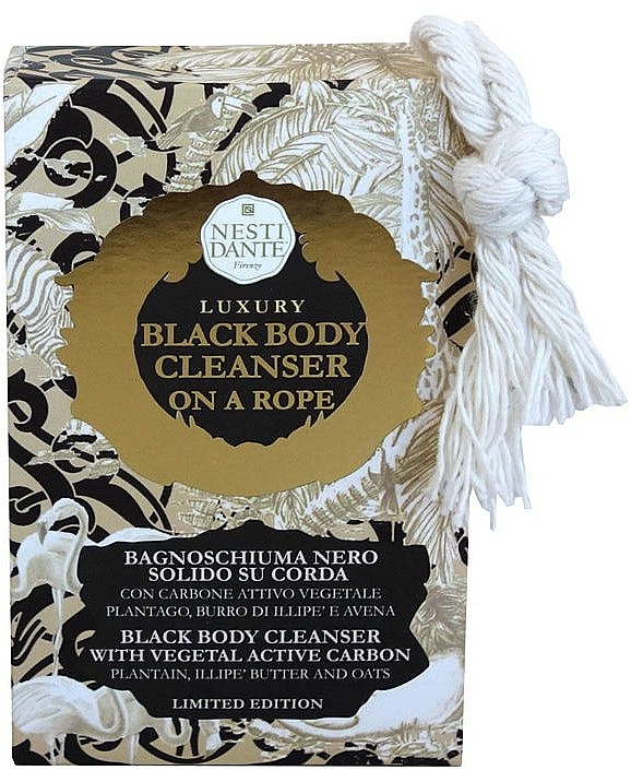 Mydło - Nesti Dante Luxury Black Body Cleanser On A Roap — Zdjęcie N1