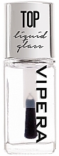 Nabłyszczający top coat do paznokci - Vipera Top Coat Liquid Glass — Zdjęcie N1