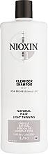 Wzmacniający szampon do skóry głowy i włosów normalnych, cienkich i delikatnie przerzedzonych - Nioxin System 1 Fine Hair Cleanser Shampoo Step 1 — Zdjęcie N3