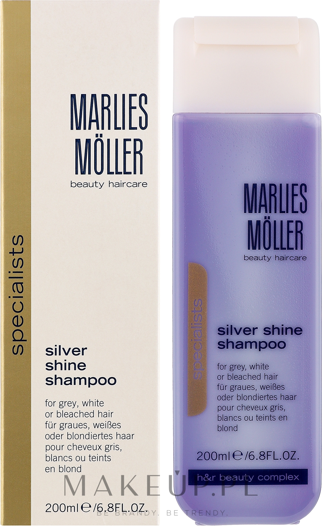 Szampon dla blondynek przeciw żółknięciu włosów - Marlies Moller Specialist Silver Shine Shampoo — Zdjęcie 200 ml