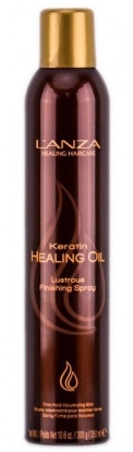 Lekki lakier do stylizacji włosów z błyszczącym wykończeniem - L'anza Keratin Healing Oil Brush Thru Hair Spray — Zdjęcie N1