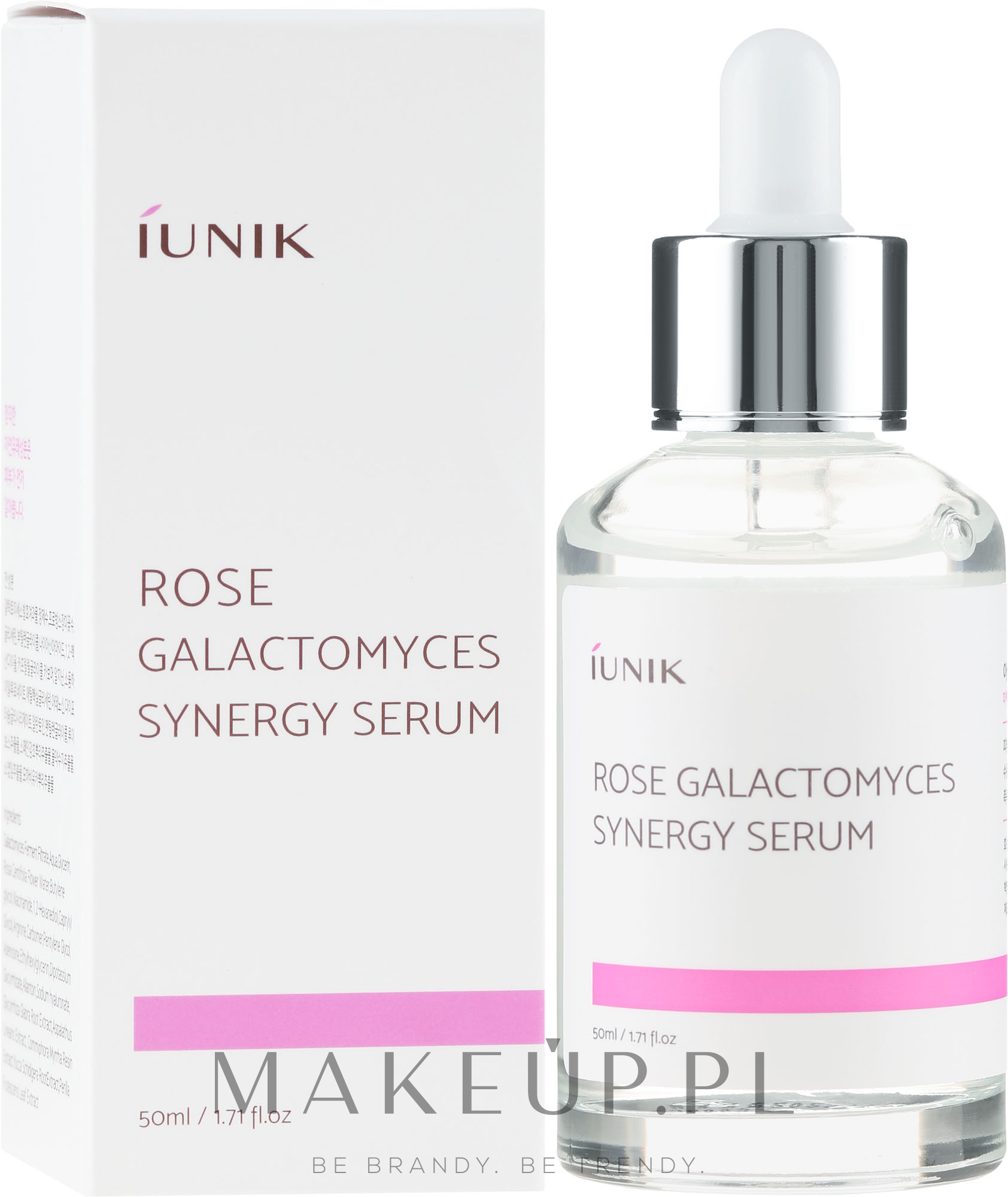 Synergiczne serum do twarzy z różą i galactomyces - iUNIK Rose Galactomyces Synergy Serum — Zdjęcie 50 ml