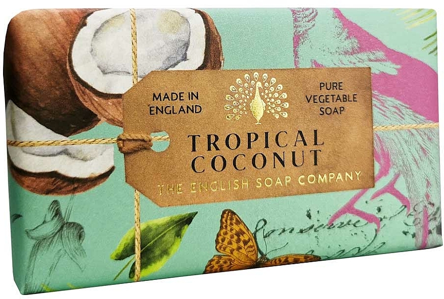 Mydło w kostce Tropikalny kokos - The English Soap Company Anniversary Collection Tropical Coconut Soap — Zdjęcie N1