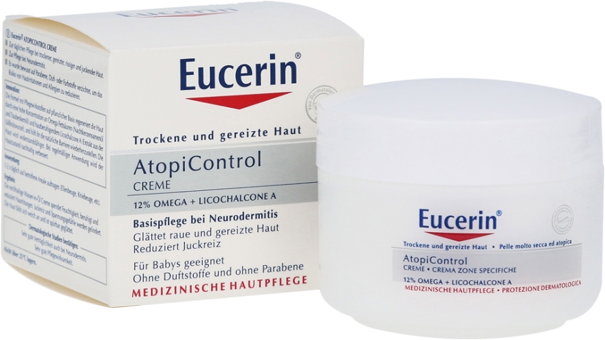 Odżywczy krem do skóry atopowej - Eucerin AtopiControl Care Cream — Zdjęcie N1