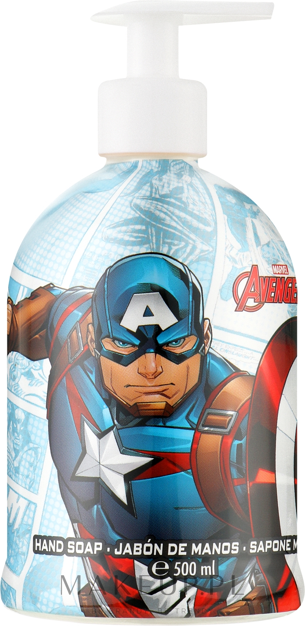 Antybakteryjne mydło nawilżające w płynie - Air-Val International Captain America Hand Soap — Zdjęcie 500 ml