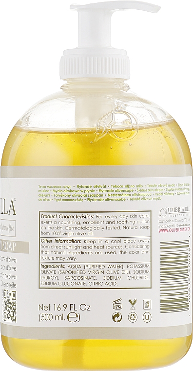 Mydło w płynie do twarzy i ciała do skóry wrażliwej z oliwą z oliwek - Olivella — Zdjęcie N2