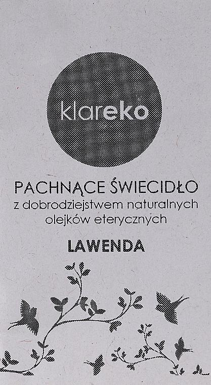 Świeca zapachowa Lawenda - Klareko — Zdjęcie N2