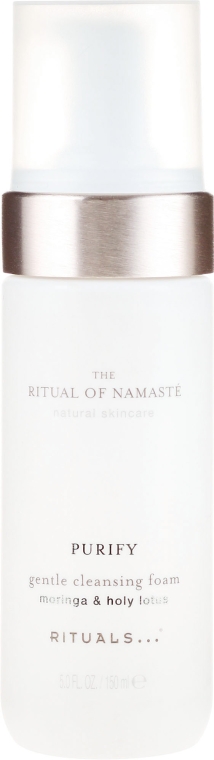 Delikatnie oczyszczająca pianka do twarzy Moringa i lotos - Rituals The Ritual Of Namaste Gentle Cleansing Foam  — Zdjęcie N1
