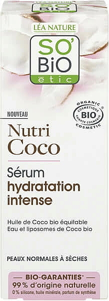 Nawilżające serum do twarzy - So'Bio Etic Nutri Coco Intensive Deep Moisturizing Serum — Zdjęcie N2