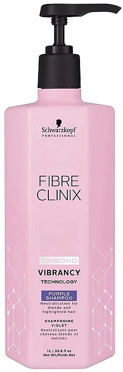 Szampon do włosów farbowanych - Schwarzkopf Professional Fibre Clinix Tribond Vibrancy Purple Shampoo — Zdjęcie N1