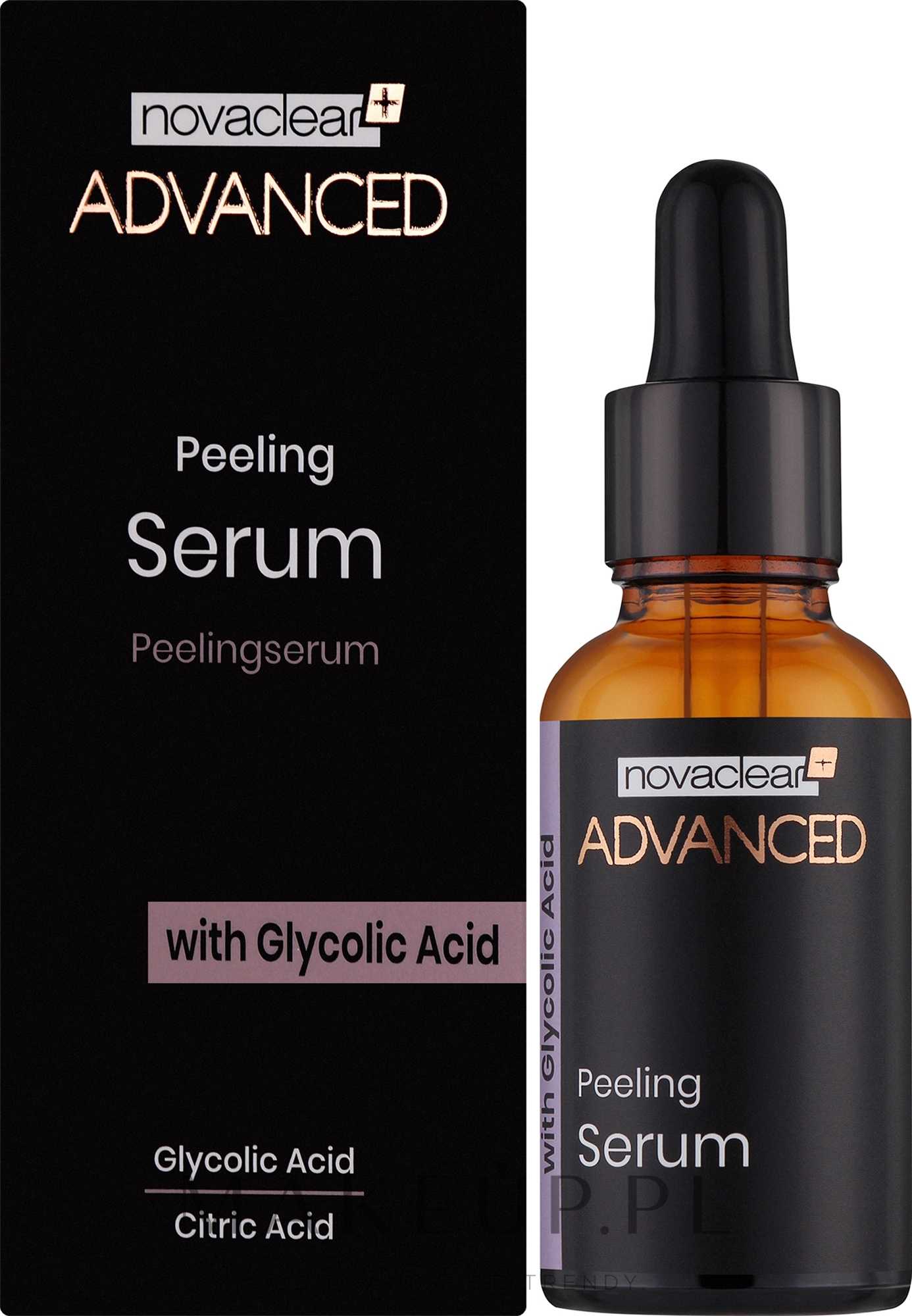 Serum peelingujące z kwasem glikolowym - Novaclear Advanced Peeling Serum with Glycolic Acid — Zdjęcie 30 ml