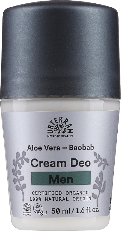 Organiczny dezodorant w kulce dla mężczyzn Baobab i aloes - Urtekram Men Deo Baobab Aloe Vera