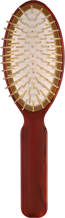 Owalna szczotka do włosów SP08G DBL, 21,7x6 cm, czerwona - Janeke Tortoise Oval Hair Brush Large — Zdjęcie N1