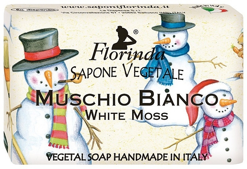 Mydło roślinne - Florinda Special Christmas White Moss Vegetal Soap Bar — Zdjęcie N1