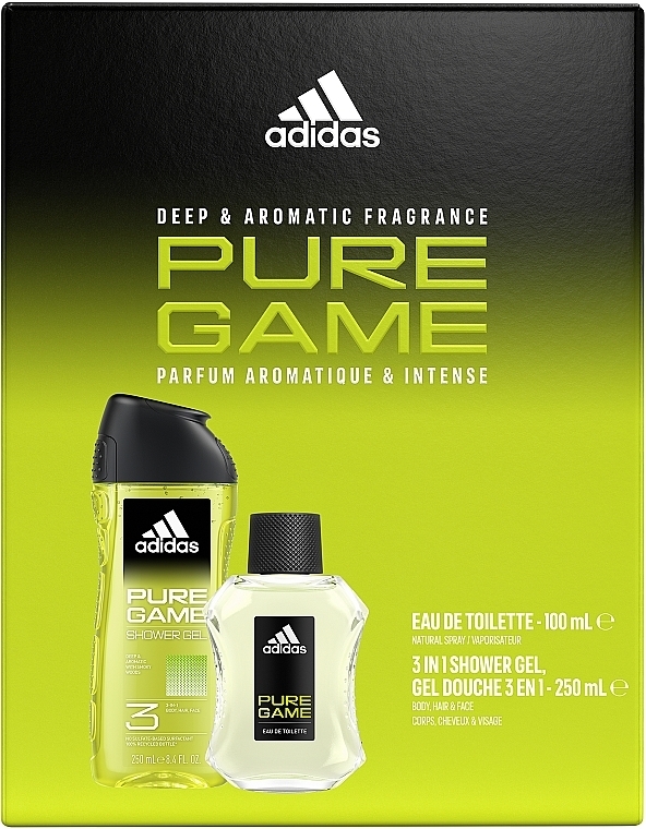 Adidas Pure Game - Zestaw (edt 100 ml + sh/gel 250 ml) — Zdjęcie N2