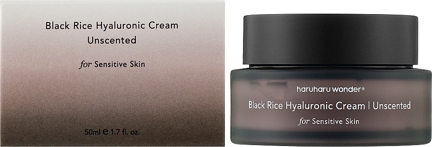 Krem do twarzy - Haruharu Wonder Black Rice Hyaluronic Cream Unscented — Zdjęcie N2