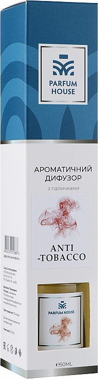 Dyfuzor zapachowy Antytytoniowy - Parfum House Anti-Tobacco — Zdjęcie N1