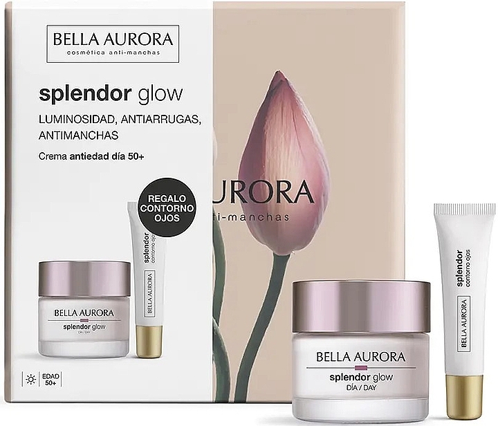 Zestaw - Bella Aurora Splendor Glow Set (cr/50ml + eye/cr/15ml) — Zdjęcie N3