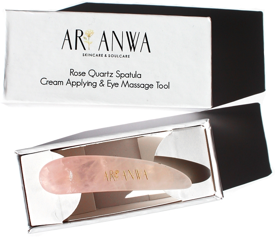 Kwarcowy masażer do twarzy - ARI ANWA Skincare Rose Quartz Wing — Zdjęcie N2