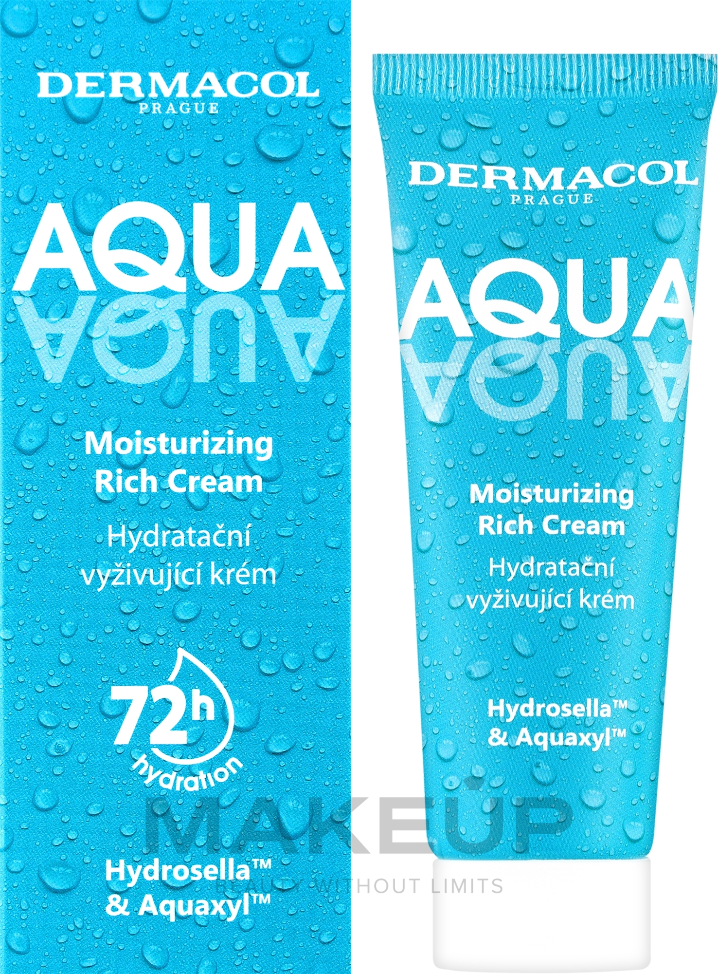 Nawilżający krem do twarzy - Dermacol Aqua Aqua Moisturizing Rich Cream — Zdjęcie 50 ml