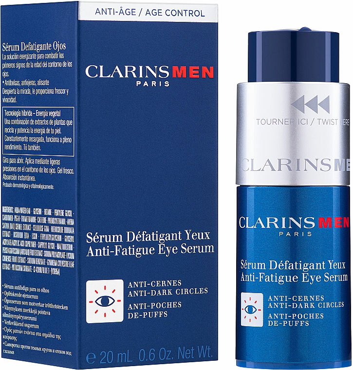 Serum do okolic oczu dla mężczyzn - Clarins Mens Anti Fatigue Eye Serum — Zdjęcie N2