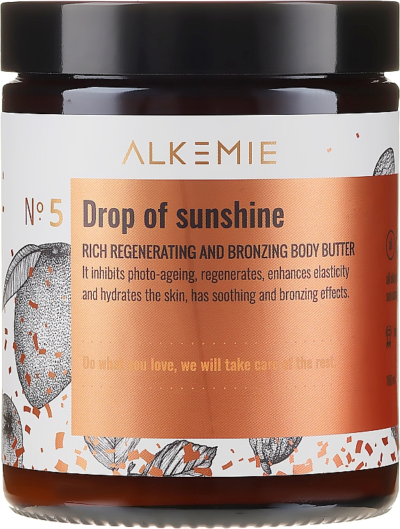 Regenerujące masło brązujące do ciała - Alkemie Drop Of Sunshine — Zdjęcie N4