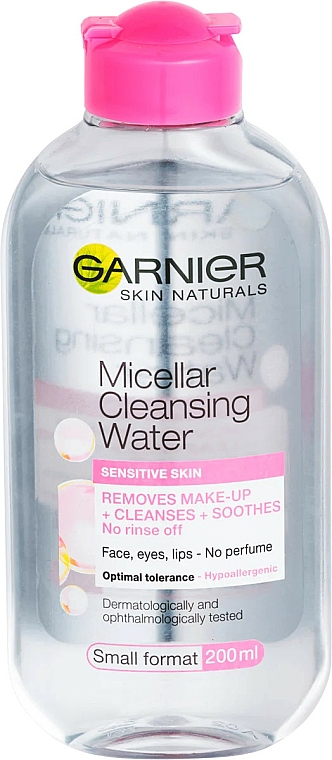 Płyn micelarny do cery wrażliwej - Garnier Skin Naturals Micellar Water 3 in 1 — фото N1