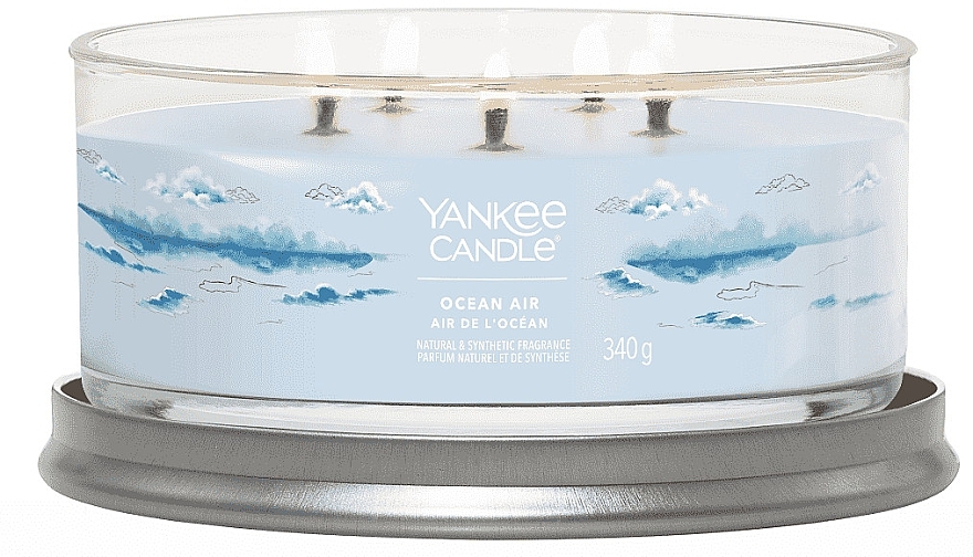 Świeca zapachowa w szkle, Ocean Air, 5 knotów - Yankee Candle Singnature — Zdjęcie N2