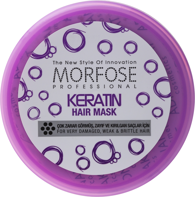 Keratynowa maska do włosów słabych i zniszczonych - Morfose Buble Keratin Hair Mask — Zdjęcie N1