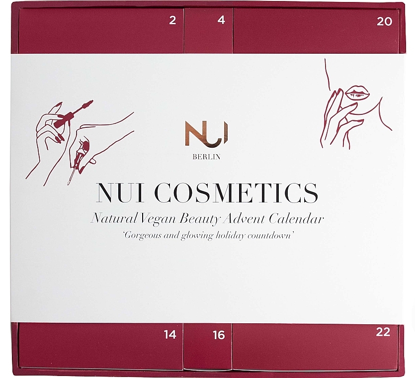 Kalendarz adwentowy, 24 produkty - NUI Cosmetics Natural Vegan Beauty Advent Calendar — Zdjęcie N1
