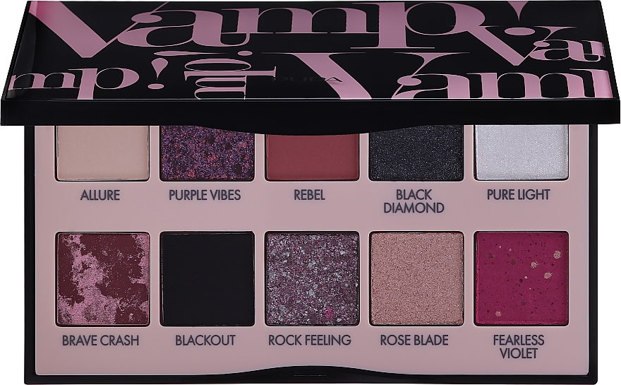 Paleta cieni do powiek - Pupa Vamp! Palette Black — Zdjęcie N1