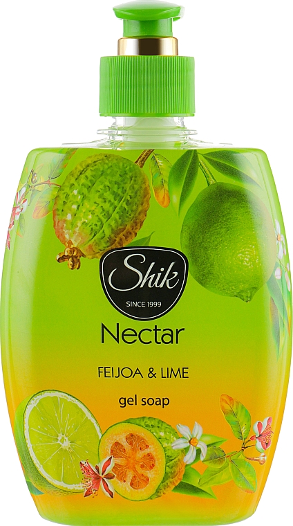 Mydło w płynie Feijoa i limonka, w plastikowej butelce - Shik Nectar — Zdjęcie N1
