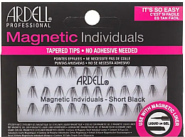 Kępki sztucznych rzęs - Ardell Magnetic Individuals Short Black — Zdjęcie N1