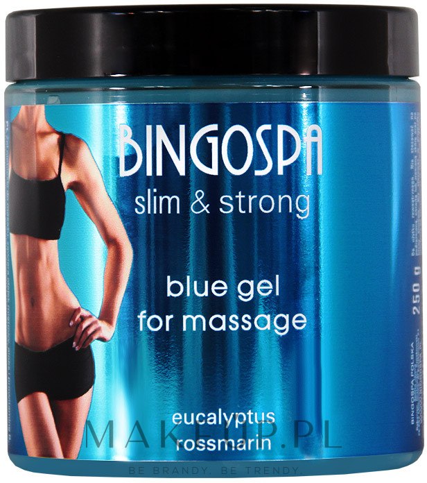 Niebieski żel do masażu i wcierania z eukaliptusem i rozmarynem - BingoSpa Blue Gel For Massage And Rub — Zdjęcie 250 g
