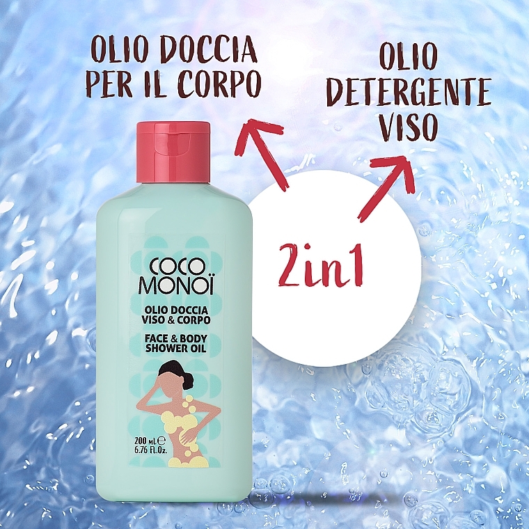 Olejek oczyszczający do twarzy i ciała - Coco Monoi Face & Body Shower Oil — Zdjęcie N4