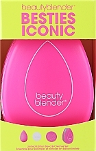 Kup Zestaw - Beautyblender Besties Iconic Set (sponge/1pcs + soap/16g + cleans/mat/1pcs + bag)