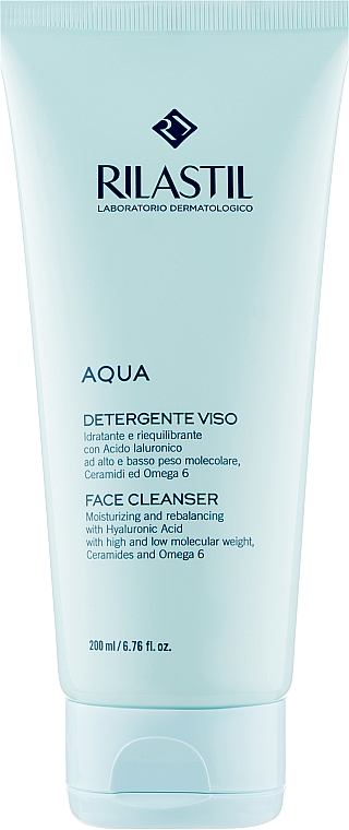 Delikatny żel do mycia twarzy - Rilastil Aqua Detergente Viso