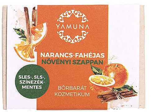 Mydło pomarańczowo-cynamonowe - Yamuna Orange-Cinnamon Vegetable Soap — Zdjęcie N1