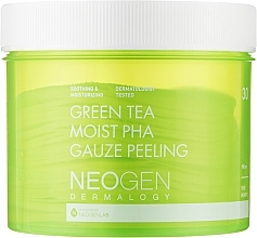 Kup Płatki peelingujące z ekstraktem z zielonej herbaty - Neogen Dermalogy Green Tea Moist Pha Gauze Peeling