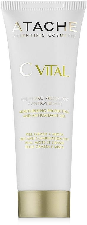 Nawilżająco-ochronny żel antyoksydacyjny do skóry tłustej i mieszanej - Atache C Vital Cream-Gel Oily & Combination Skin  — Zdjęcie N2