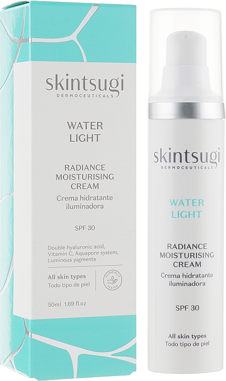 Nawilżający krem do twarzy na dzień - Skintsugi Waterlight Radiance Moisturising Cream SPF 30