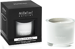 Kup Świeca zapachowa Biała mięta i bób tonka - Millefiori Milano Natural Candle White Mint & Tonka